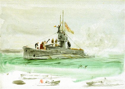 Submarine 'L4' on the surface RMG PV3464
