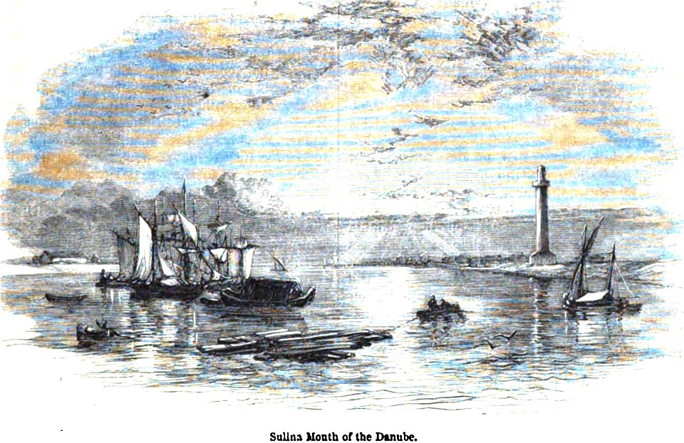 Sulina Mouth of the Danube. George Dodd. Pictorial history of the Russian war 1854-5-6