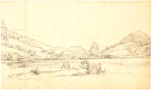 Sugar Loaf from Lagoa dos Freitas, da Coleção Brasiliana Iconográfica