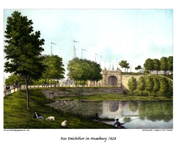Hamburg Deichtor 1828 by Suhr