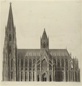 Sulpiz Boisserée, Ansichten, Risse und einzelne Theile des Doms von Köln, Tafel 3 (cropped)