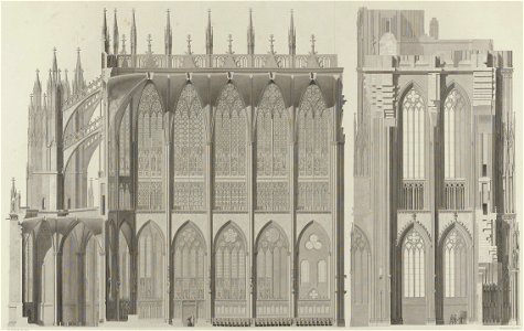 Sulpiz Boisserée, Ansichten, Risse und einzelne Theile des Doms von Köln, Tafel 6 (cropped)