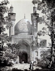 Sultan Hussein Mosque by Eugène Flandin