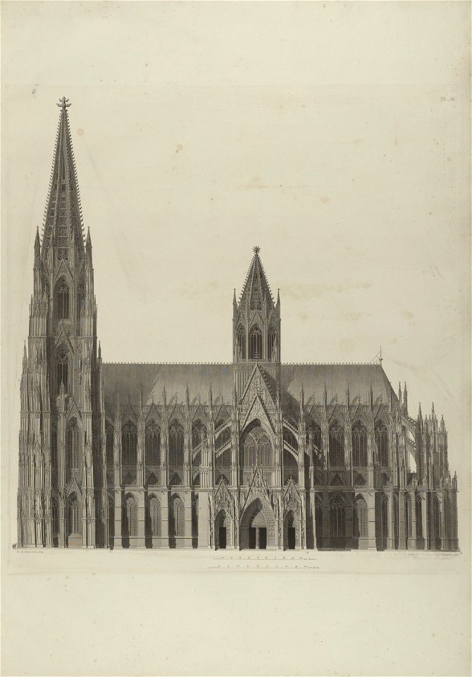 Sulpiz Boisserée, Ansichten, Risse und einzelne Theile des Doms von Köln, Tafel 3