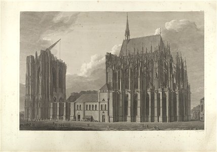 Sulpiz Boisserée, Ansichten, Risse und einzelne Theile des Doms von Köln, Tafel 1