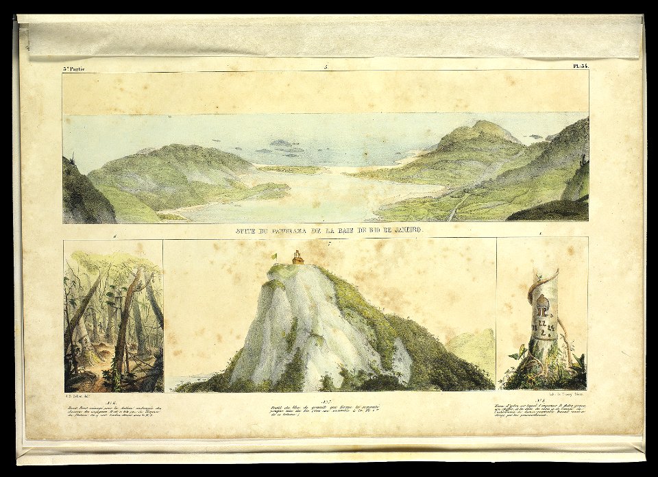 Suite du Panorama de la Baie de Rio de Janeiro (6), da Coleção Brasiliana Iconográfica
