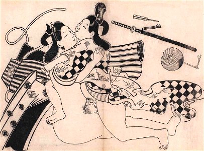 Sugimura Jihei -Couple Embracing c. 1685