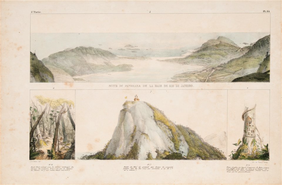 Suite du panorama de la baie de Rio de Janeiro (1), da Coleção Brasiliana Iconográfica