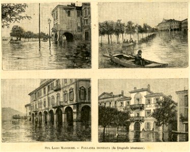 Sul lago Maggiore. – Pallanza inondata
