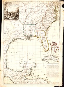 Suite du theatre de la guerre dans l'Amérique Septentrionale y compris le Golfe du Méxique LOC 2006629304
