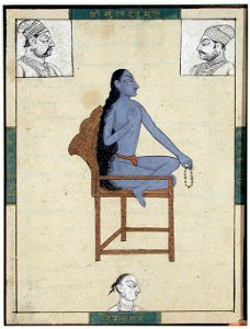 Sukh Dev seated on a chair holding a rosary (6124563765)