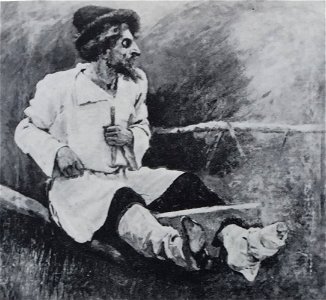 Surikov Red bearded strelets composition study