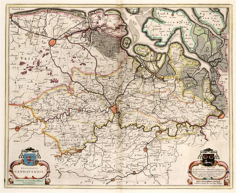 Surroundings of Ghent, Belgium ; Atlas Van Loon