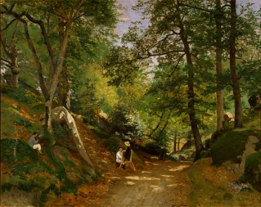 Summer Landscape near Fontainebleau (Oscar Törnå) - Nationalmuseum - 18737