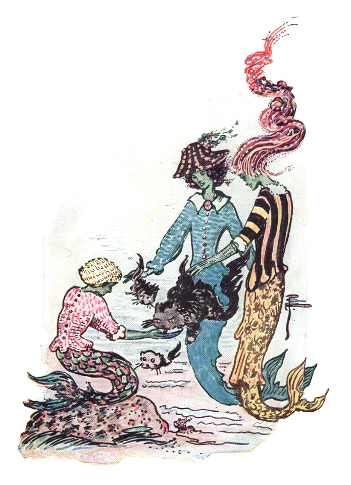 Susan and the Mermaid - Three girls and the puss-fish (corrected)