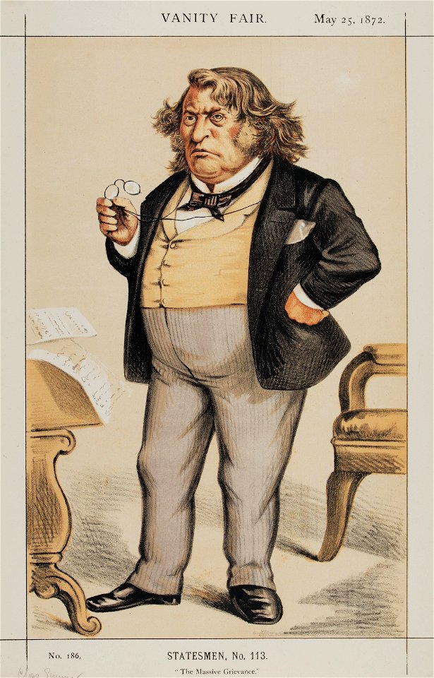 Charles Sumner Vanity Fair 25 May 1872