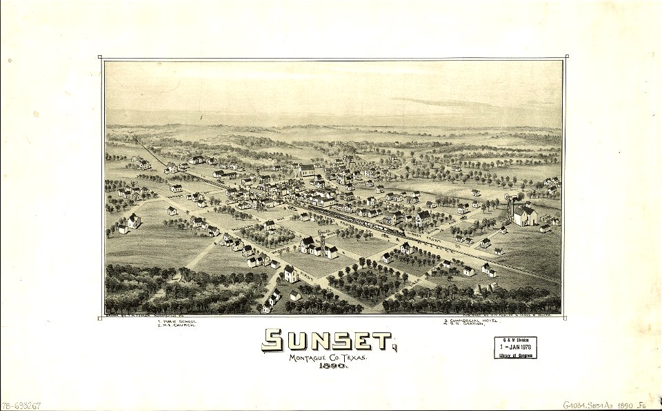 Sunset, Montague Co., Texas, 1890. LOC 78693267