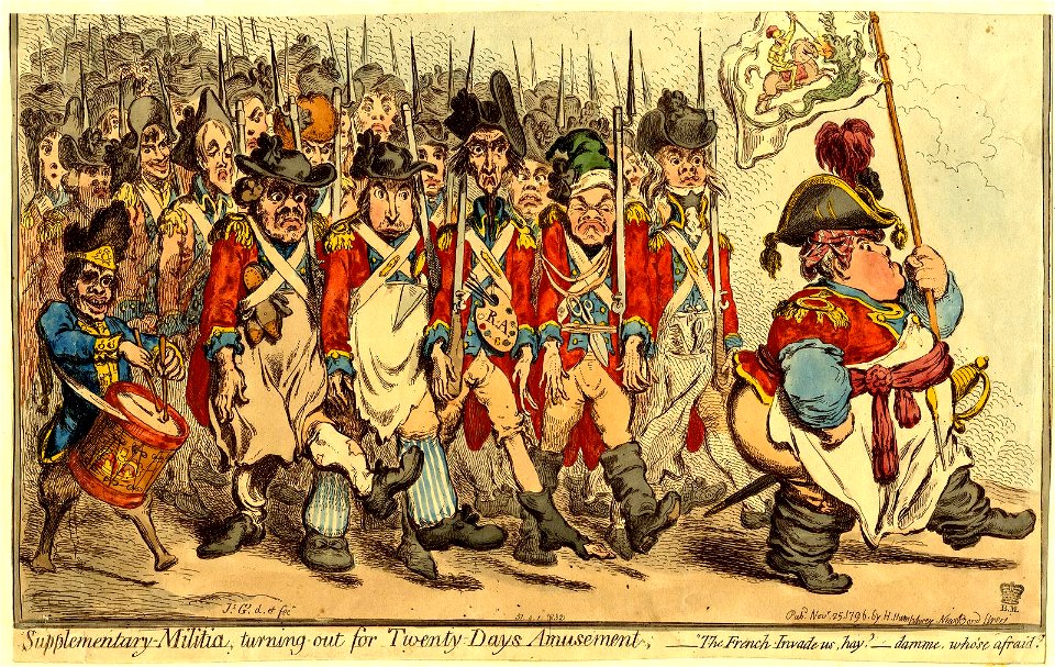 Supplementary-Militia, turning-out for Twenty Days Amusement. (BM 1851,0901.832)