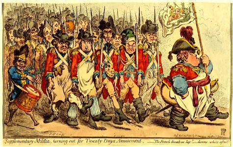 Supplementary-Militia, turning-out for Twenty Days Amusement. (BM 1851,0901.832)