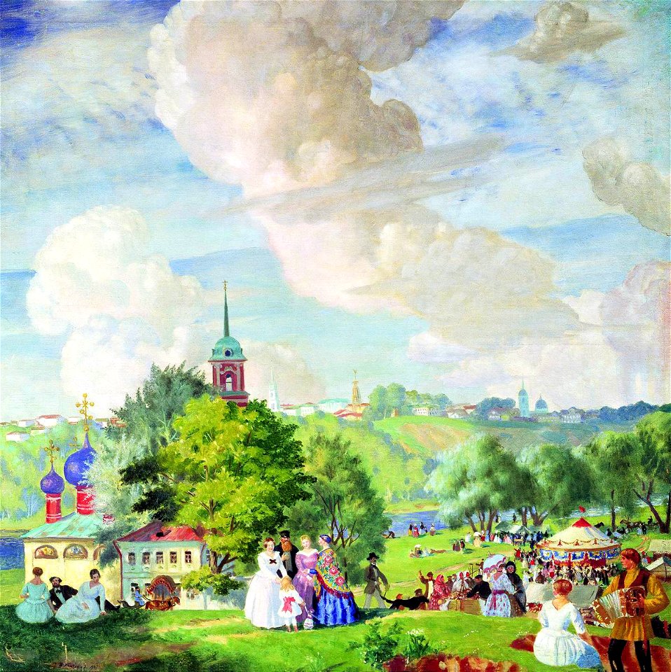 Summer landscape. Kustodiev