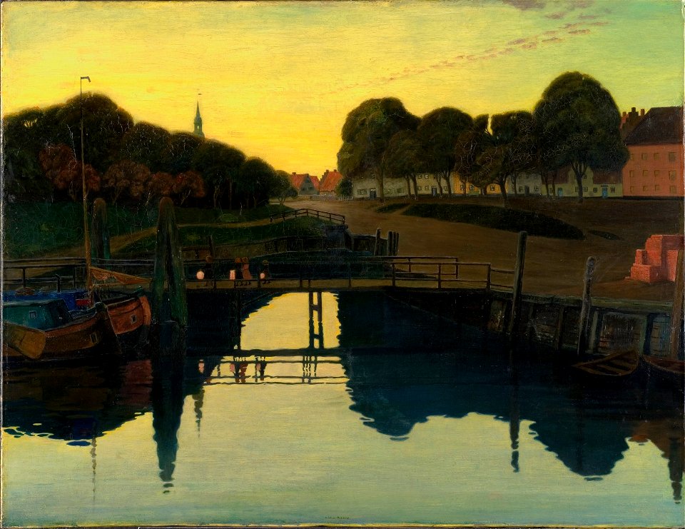 Summer night at Tönning (Johan Rohde) - Nationalmuseum - 18517