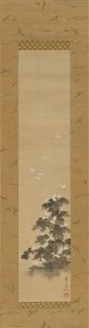 Suzuki Kiitsu - Egret - 2006.210.11.1a-b - Yale University Art Gallery