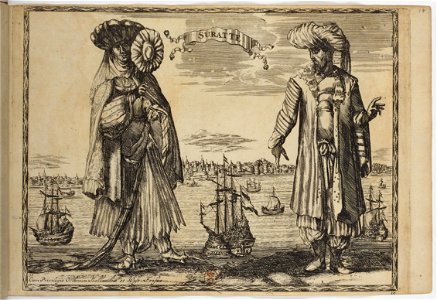 Suratte -Surate- - Costumes des quatre parties du monde, gravés dans la manière de Luycken (1670)