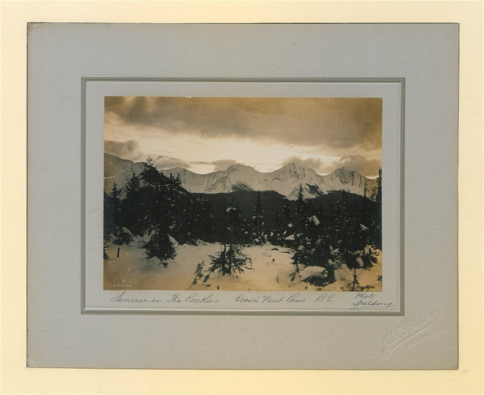 Sunrise in the Rockies (HS85-10-20117) original
