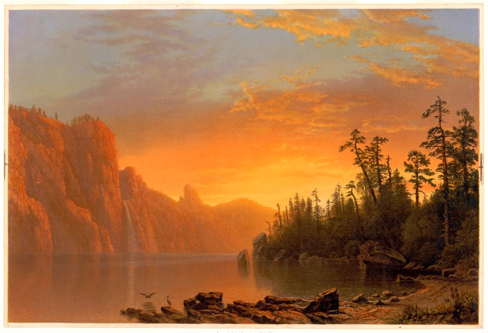 Sunset (California scenery) - AB '64 ; chromolith. & published by L. Prang & Co. LCCN95514513