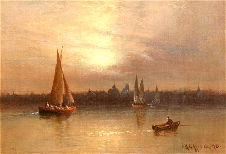 Sunset Over New Bedford, by Charles Henry Gifford 3877