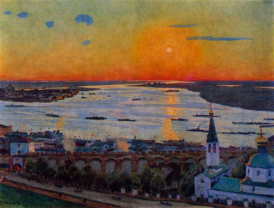 Sunset on the Volga