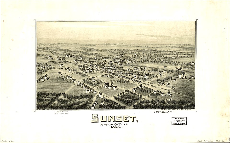 Sunset, Montague Co., Texas, 1890. LOC 78693267