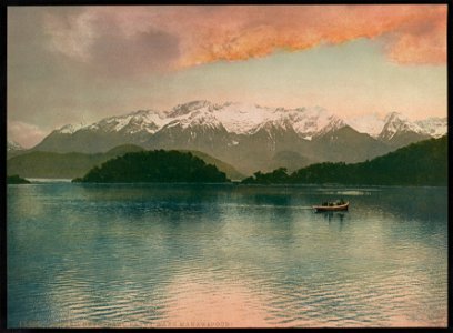 Sunset. Cathedral Peaks, Lake Manawapouri LCCN2017649294