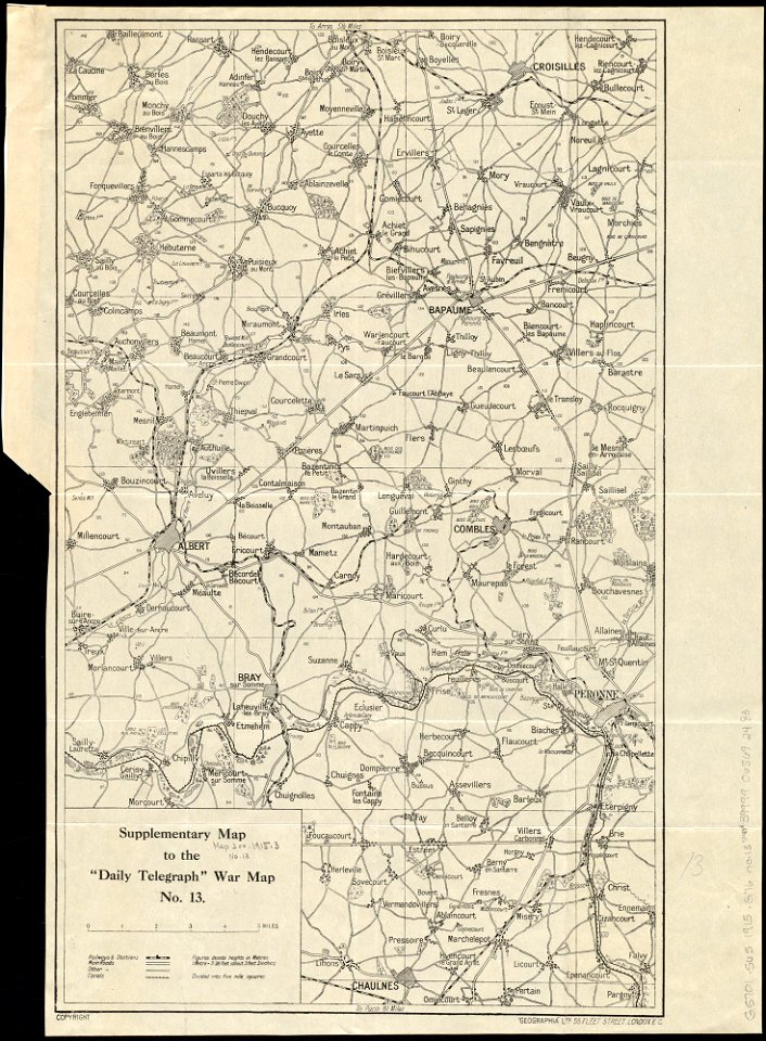 Supplementary map to the Daily Telegraph war map no. 13 (14960362335)
