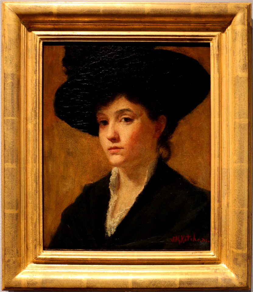 Susan merrill ketcham, studio di cappello, 1889