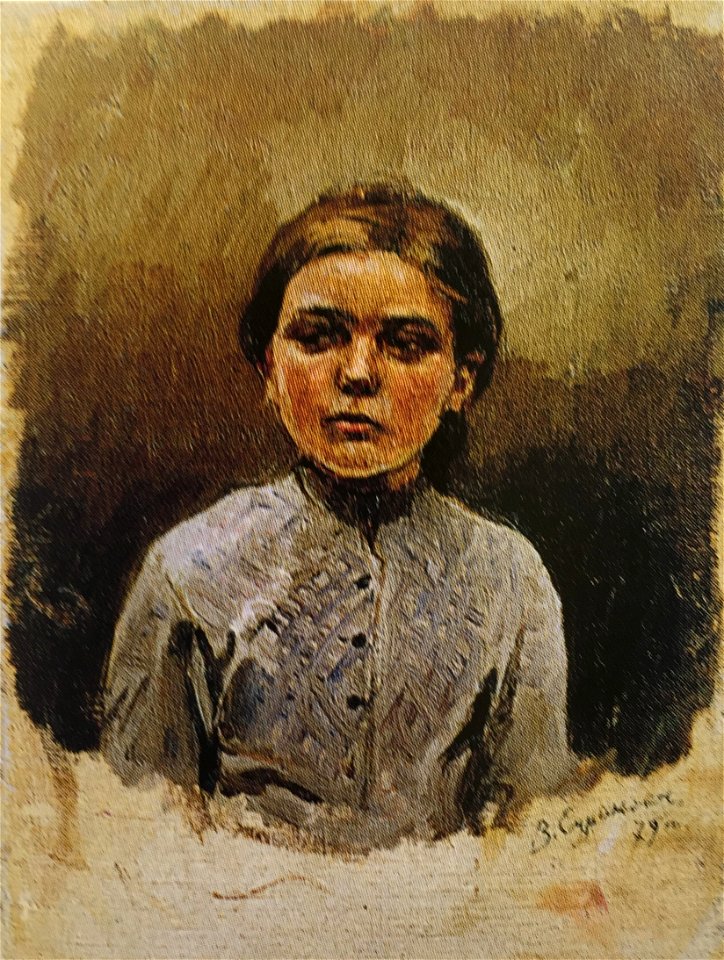 Surikov Portrait of a girl 1879 grm