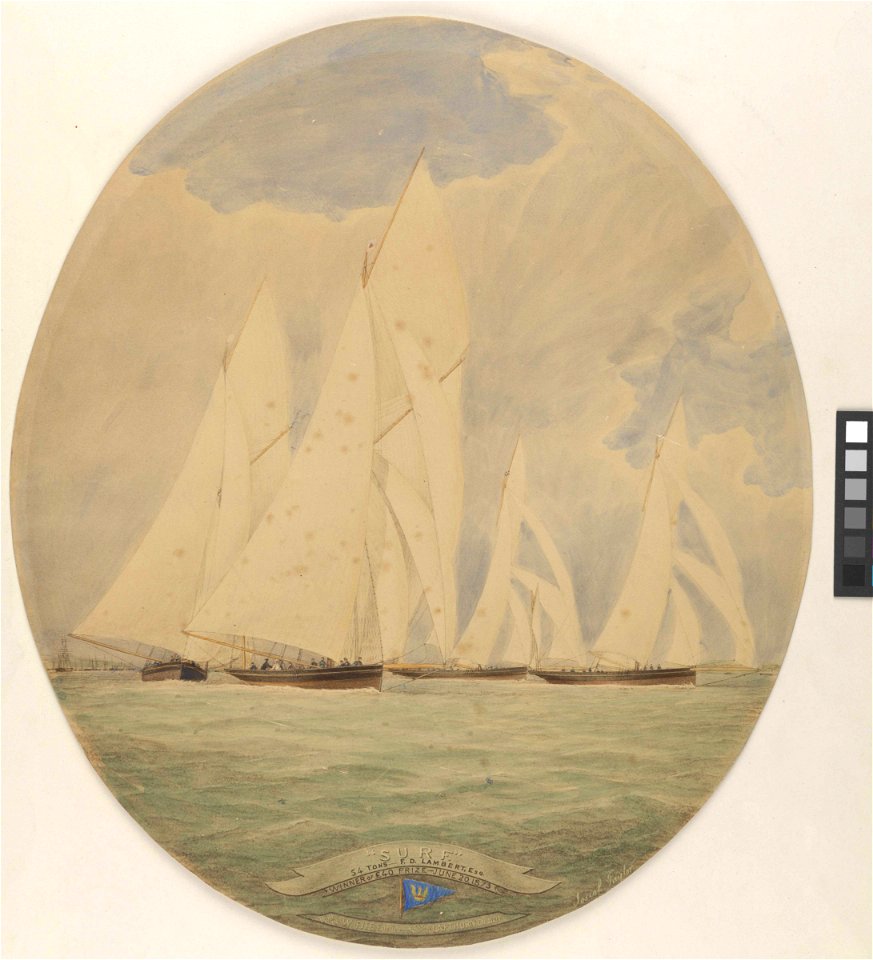Surf 54 Tons - F.D. Lambert Esq Winner of 40 pound Prize - June 20, 1873 RMG PY0485