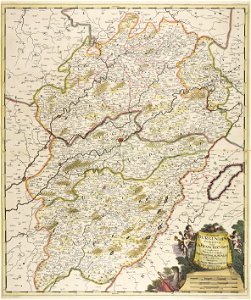 Superior Burgundiae comitatus vulgo la Franche Comté complectens praefecturas Amontii Dolae... - CBT 5882760