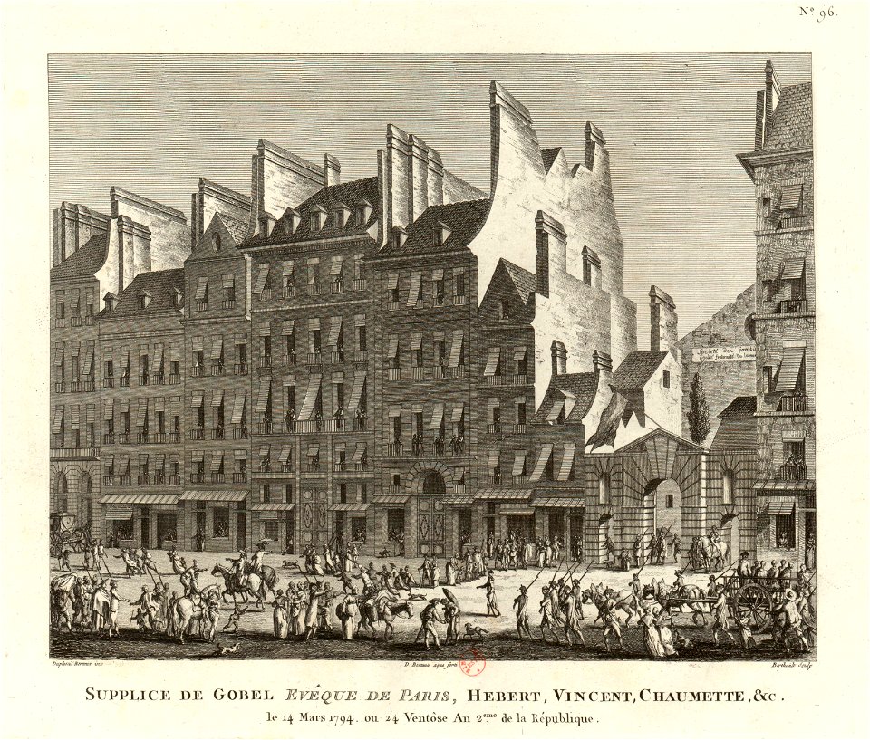 Supplice de Gobel, Hébert, Vincent, Chaumette