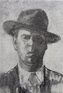 Sven Sahlsten självporträtt