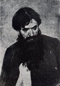 Surikov Strelets with a curly black beard