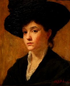 Susan Merrill Ketcham, Study of a Hat, 1889 (cropped)