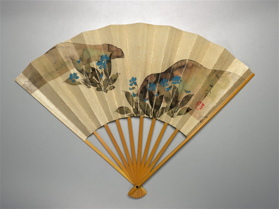Suzuki Kiitsu 鈴木其一 - Flowers in the landscape - 2014-21 - Princeton University Art Museum