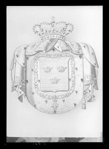 Svenskt riksvapen prins Gustav av Vasa - Livrustkammaren - 1239