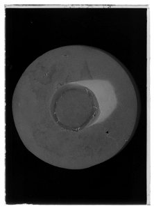 Svart hatt av filt - Livrustkammaren - 1674-negative