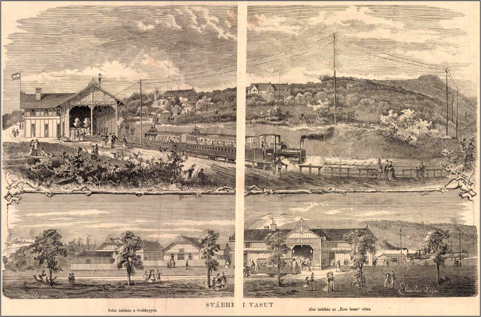 Svábhegyi vasút, Vasárnapi Ujság, 1875