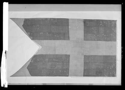 Svensk tvåtungad flagga - Livrustkammaren - 69750