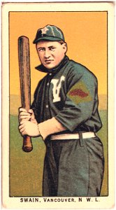 Swain, Vancouver Team, baseball card portrait LCCN2008676985