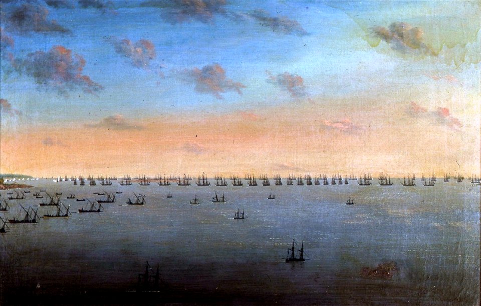 Svenska och ryska flottan vid Björkösund 1790, Ö3920
