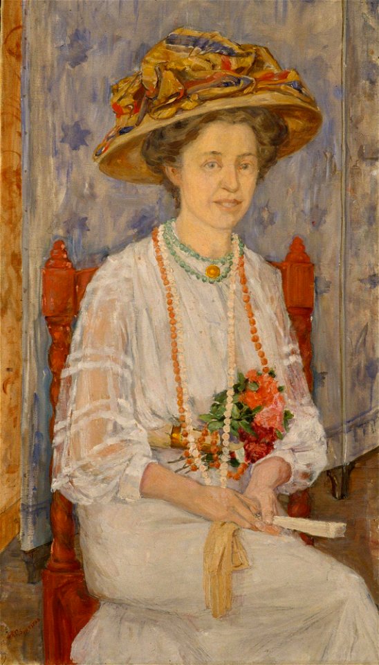 Anders Castus Svarstad - Portrait of Ingeborg Lercke - NG.M.01446 - National Museum of Art, Architecture and Design